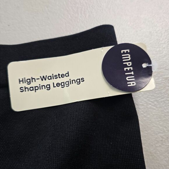 Empetua Leggings Women's Small Black High Waisted Shaping Pull On NWT - Picture 2 of 8